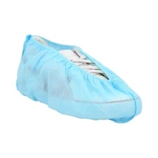 Disposable Shoe Covers PP and CPE Non Slip Resistant Unisex Foot Cover Blue