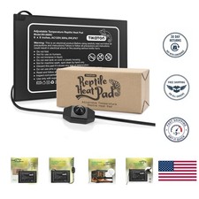 Reptile Heat Pad with Adjustable Temperature - Perfect for 10-40 Gallon Tanks