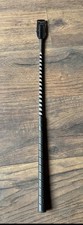Horse Jump International Tosoni Selleria Riding Crop Black Black & White Trim
