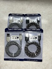 USB-A to USB-C Fast Charging/Data Cable Black...