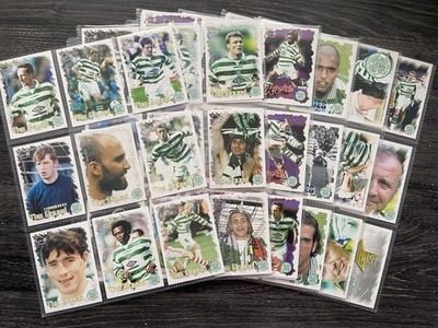 FUTERA 1999 FANS SELECTION CELTIC NEAR COMPLETE FOOTBALL TRADING CARD SET 90/99