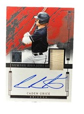 2024 Panini Impeccable Caden Grice Lumber Relic Auto #41/99 Diamondbacks #ILS-CG