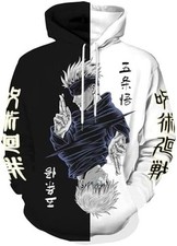 Satoru Gojo Jujutsu Kaisen Cosplay Unisex Manga Anime Small Hoodie Pullover