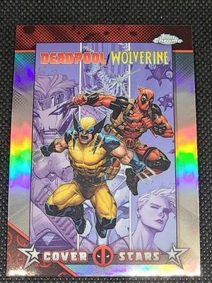 2025 Topps Chrome Marvel Deadpool #CS-23 Deadpool / Wolverine #7 Cover Stars