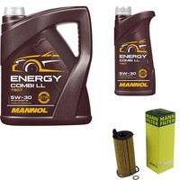 Inspektionspaket 6L Mannol 5W-30 FüR BMW F20 118I 116I 118D F21 F25 Xdrive20D