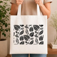 Floral Leaves Large Reusable Wall Stencil For Painting DIY Home Decor Template