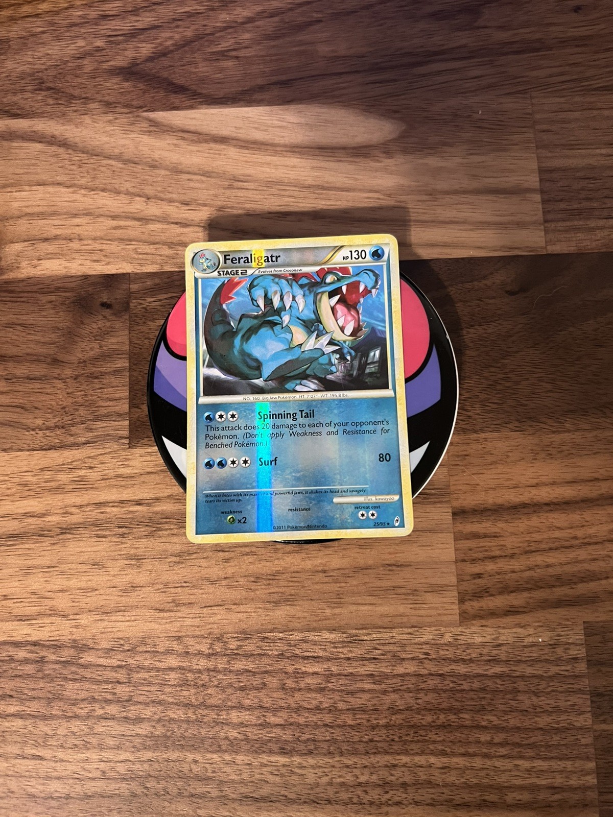 Pokemon Trading Card Feraligatr Call of Legends Set 25/95 Reverse Holo