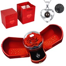 Mothers Day Gifts for Mom Forever Roses with I Love You Necklace Gifts for Wi...