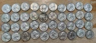 1 Full Roll of 40 Washington 90% Silver Quarters  1960’s   Mostly UNC