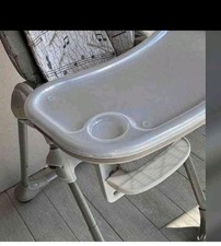BABY HIGH CHAIR ADJUSTABLE  WHITE HIGHCHAIR FEEDING TABLE