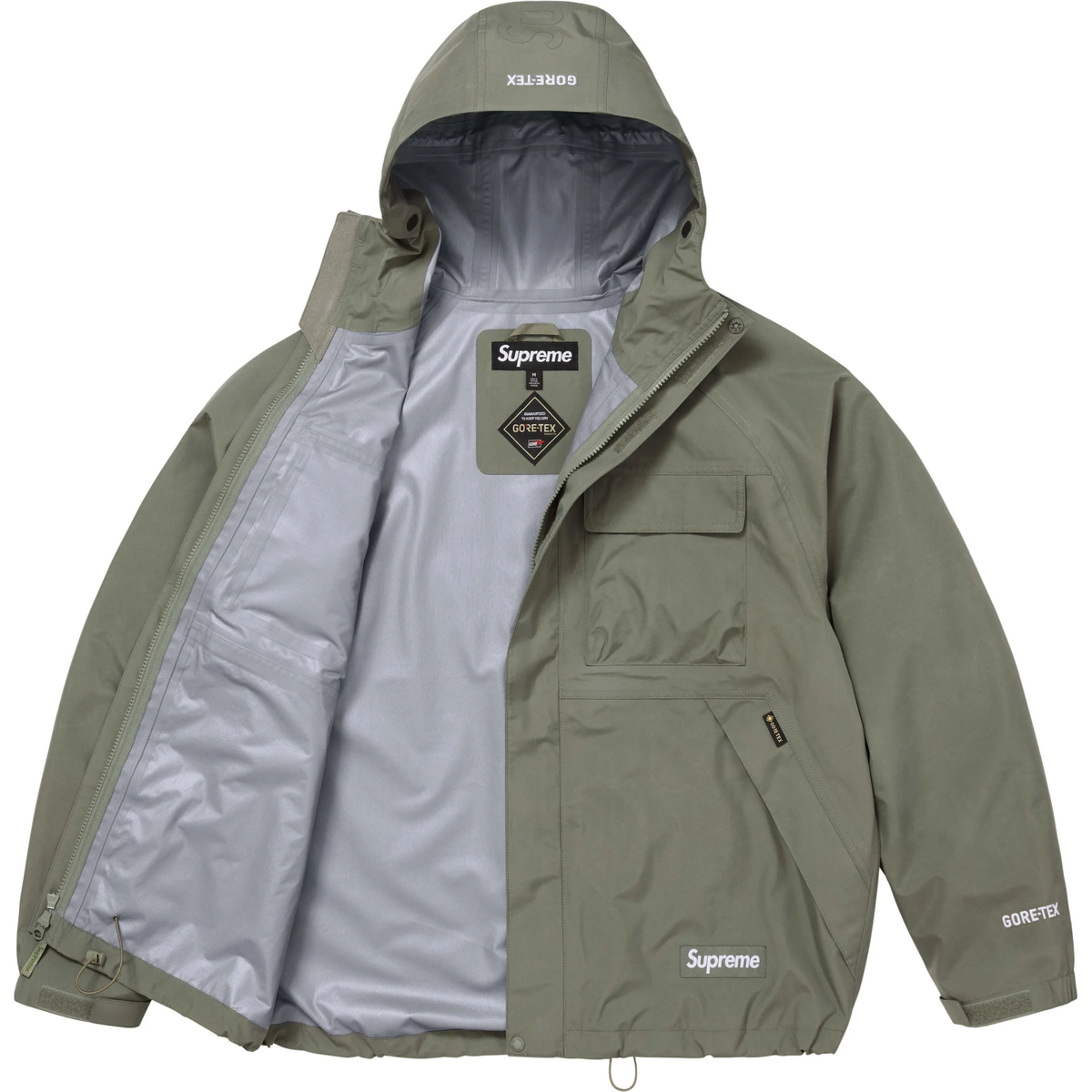 Supreme GORE-TEX Shell Jacket Black Olive Multi 3colors FW25 | eBay