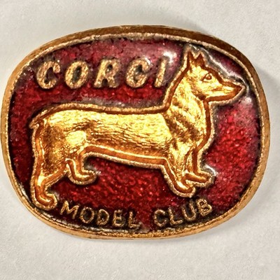 Vintage Corgi Model Club Enamel Pin | F&S Hallmark | Made in England