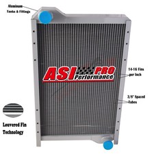 4 Row Aluminum Radiator For Tractor Case Ih Mx180 Mx200 Mx220  #256325a1