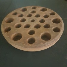 RICAMBIO LAMPADARIO MURANO Vintage - Tamburo  in LEGNO  LAMP. 6 LUCI