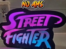 Street Fighter 3D LED Lightbox 12", RGB Fernbedienung, Man Cave Dekor