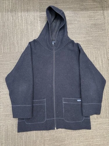 Vintage Saint James Navy Wool Hooded Jacket XL Made in France - product listing photo