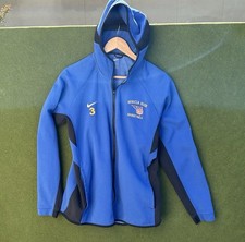 Nike Dri-FIT Full Zip Jacket Blue Black Cotto...