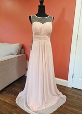 Long Sleeveless Ever Pretty Dress Pink Bridesmaid Gown Size 12