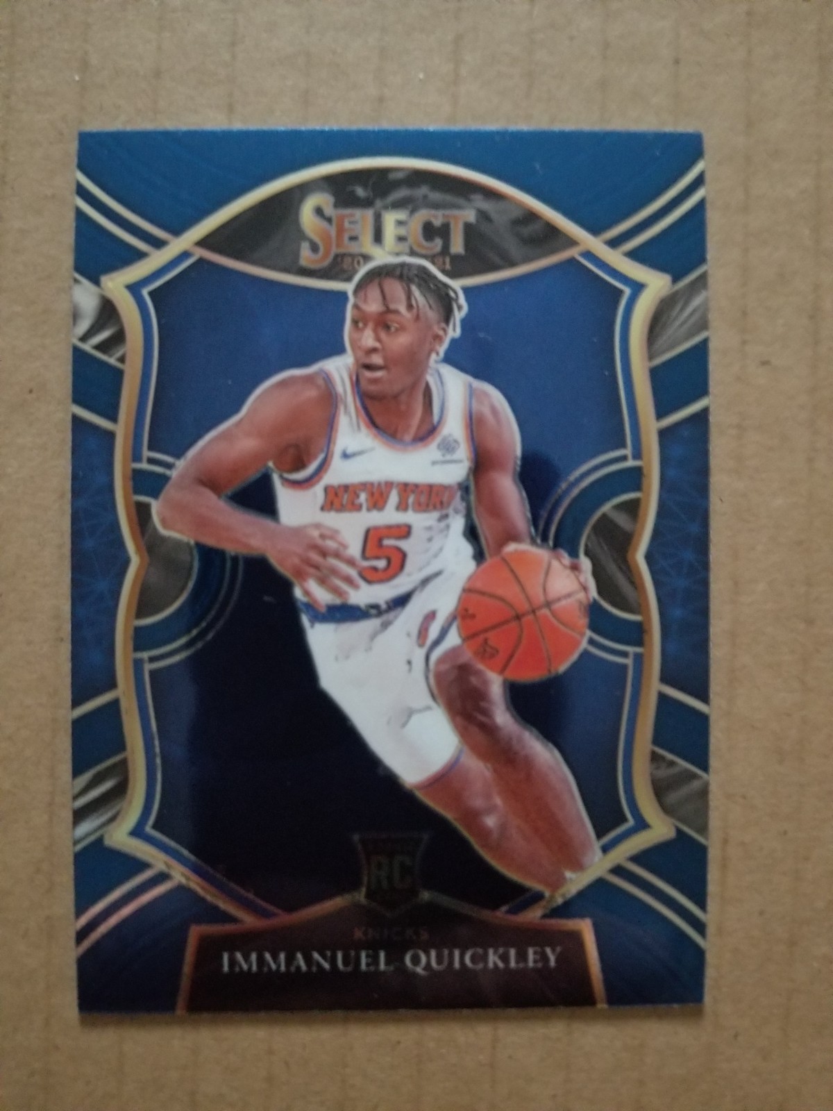 Immanuel Quickley 2020-21 Panini Select Blue Base Concourse Rookie #85