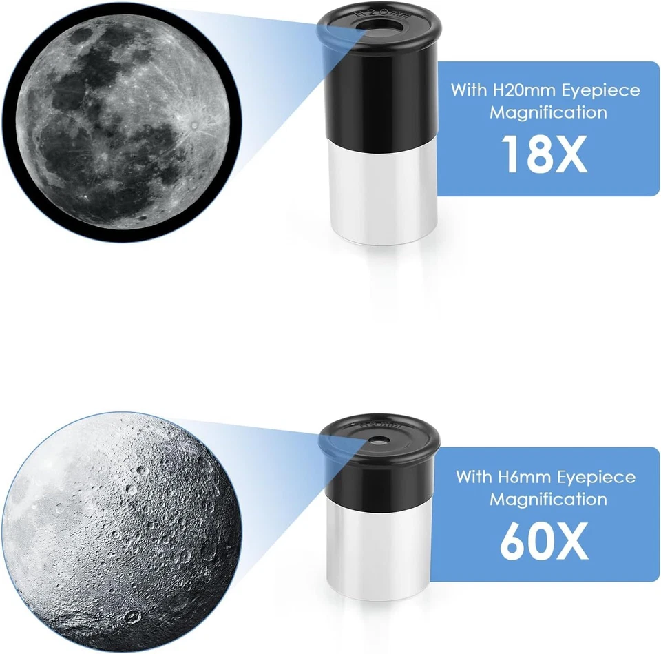 Teleskop Astronomisches Einsteiger Teleskope für Himmelsbeobachtung Kinder Zoom - Bild 4 von 4