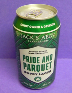 RARE JACK'S ABBY PRIDE AND PARQUET BOSTON CELTICS BASKETBALL BEER CAN 12oz GREEN