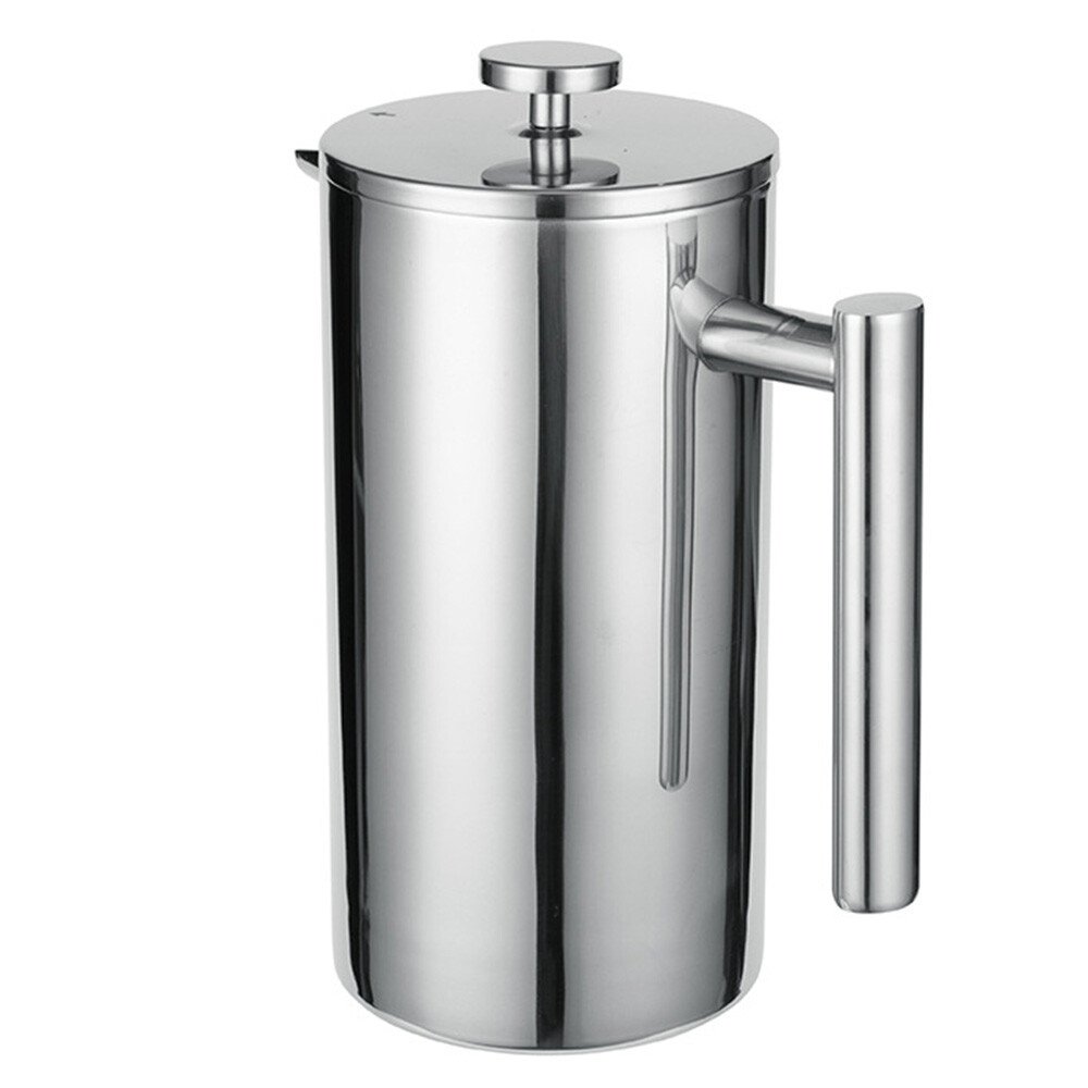 French Press 304 Stainless Steel Thermal Coffee Maker Tea Maker 800ML 3 T9G8