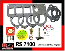 VW EFUEL Bug SOLEX 28- 30- 34 pict3 Carb Basic rebuild Kit  RADKE #RS 7100