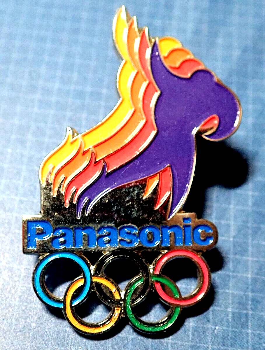 【超レア】1998年長野オリンピック冬季大会 Panasonic　ピンバッジ RARE SPEED SKATING PANASONIC 1998 NAGANO JAPAN OLYMPIC GAMES PIN