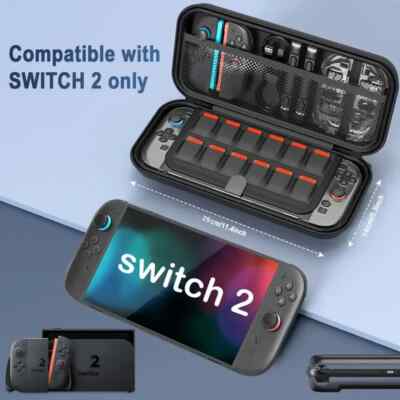 Switch 2 Tasche Hülle Etui Zubehör Schutz Case Reise Nintendo Spielekonsole