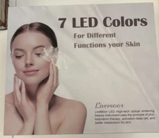 Led Face Mask Light Therapy  7 Color Led Light Therapy by LiveMoor