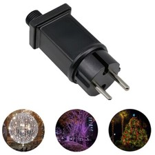 24V LED Łańcuch świetlny Adapter Wtyczka IP44 Wodoodporny z 8 trybami świecenia