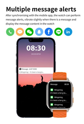 Neu Smartwatch Damen Herren Bluetooth Anruf Wasserdicht Sport Fitness Tracker - Bild 6 von 27