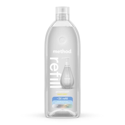 Method Sweet Water Scent Gel Hand Wash Refill 34 oz Plant Based Cruelty Free