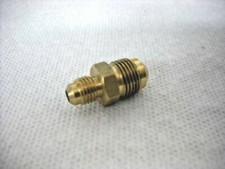Brass FLARE Adapter, FOR TUBING O.D. 1/4" Male Flare x 3/8" Male Flare, 45 DEG.