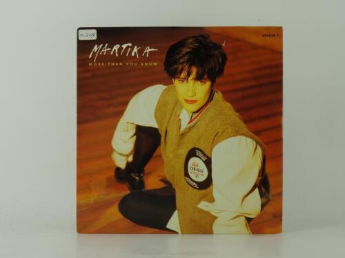 MARTIKA MORE THAN YOU KNOW (2) (21) 2 Track 7" Single Picture Sleeve CBS - Picture 1 of 7