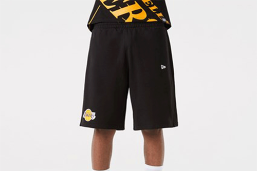 New Era NBA Los Angeles Lakers Pantaloncini Uomo Nero Casual Sport Sudare |  eBay