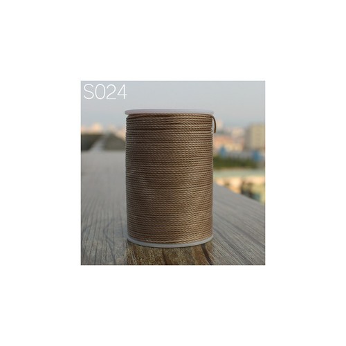 Professional 3 Strands Waxed Lined Thread 0.65mm 85M hand sewing leathercraft - Picture 28 of 49