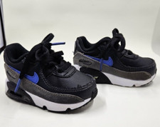 Nike Air Max 90 TD Toddler child size 4 CD6868-018 Blue Black Gray