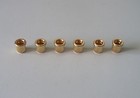 6x Gold Guitar String Through Body 5/16" String Ferrules for USA Telecaster
