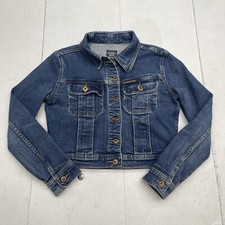 Parasuco Jeans Blue Denim Crop Button Jacket Women’s Size Medium