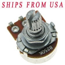 KAISH 10x Linear B250K Electric Guitar Mini Pots Short Split Shaft Potentiometer