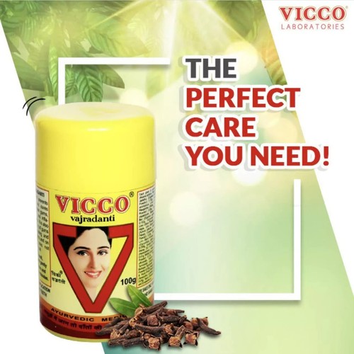 Vicco Vajardanti Ayurveda Zahnpulver | 50 Gramm | 100 Gramm | 200 Gramm - Bild 2 von 7