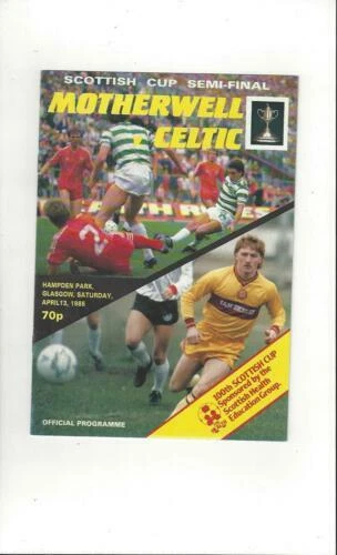 Celtic Football Scottish Fixture Programmes (1980s)