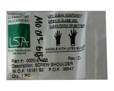 LOT OF 8 LSA ANODIC TECHNOLOGIES AMAT SCREW SHOULDER DC BIAS TIN 0020-21366