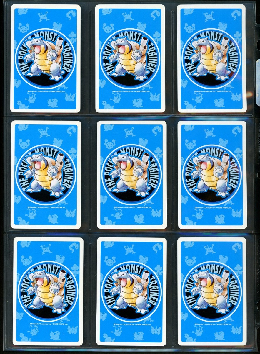 1998 Pokemon BLASTOISE Blue Deck Box JAPANESE POKER Cards