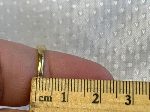14K Yellow Gold Ring 3.3g Fine Jewelry Sz 6.75 Band Purple Stone Diamond Accent - Picture 10 of 18