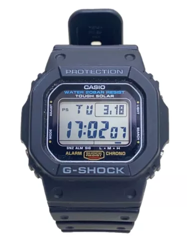 CASIO G-SHOCK G-5600UE-1JF Black Resin Tough Solar Digital Watch