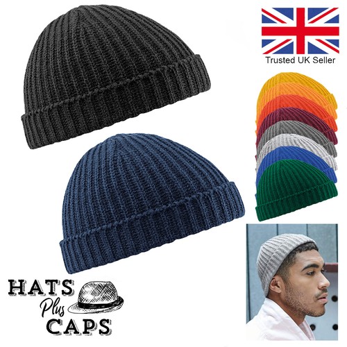 Trawler Beanie Knitted Fishermans Hat 