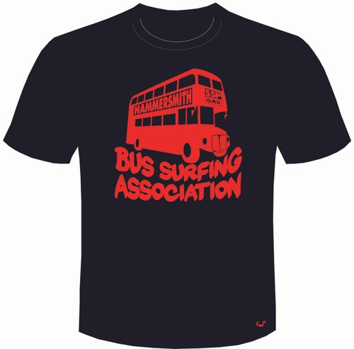 LADIES Rik Mayall Bottom t shirt tee BUS SURFING ASSOCIATION T T-shirt UK funny - Picture 7 of 9