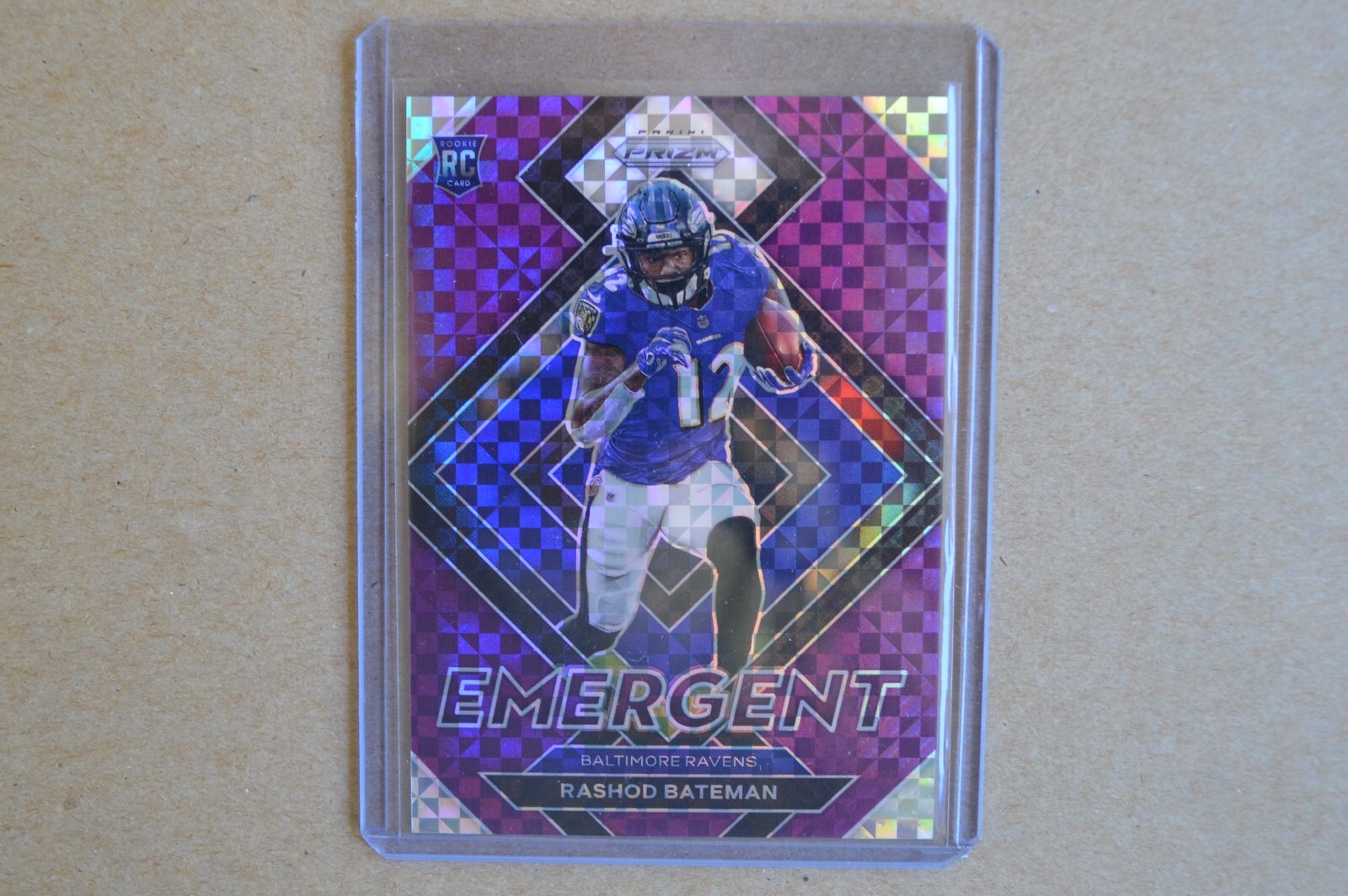Rashod Bateman 2021 Prizm purple power prizm emergent rc #E-10 Ravens 41/49